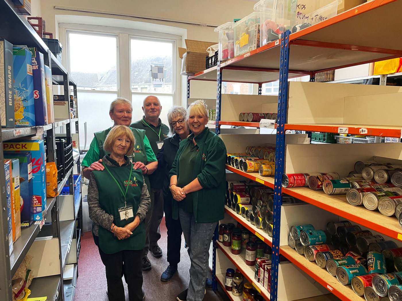 Bridgend Foodbank volunteers